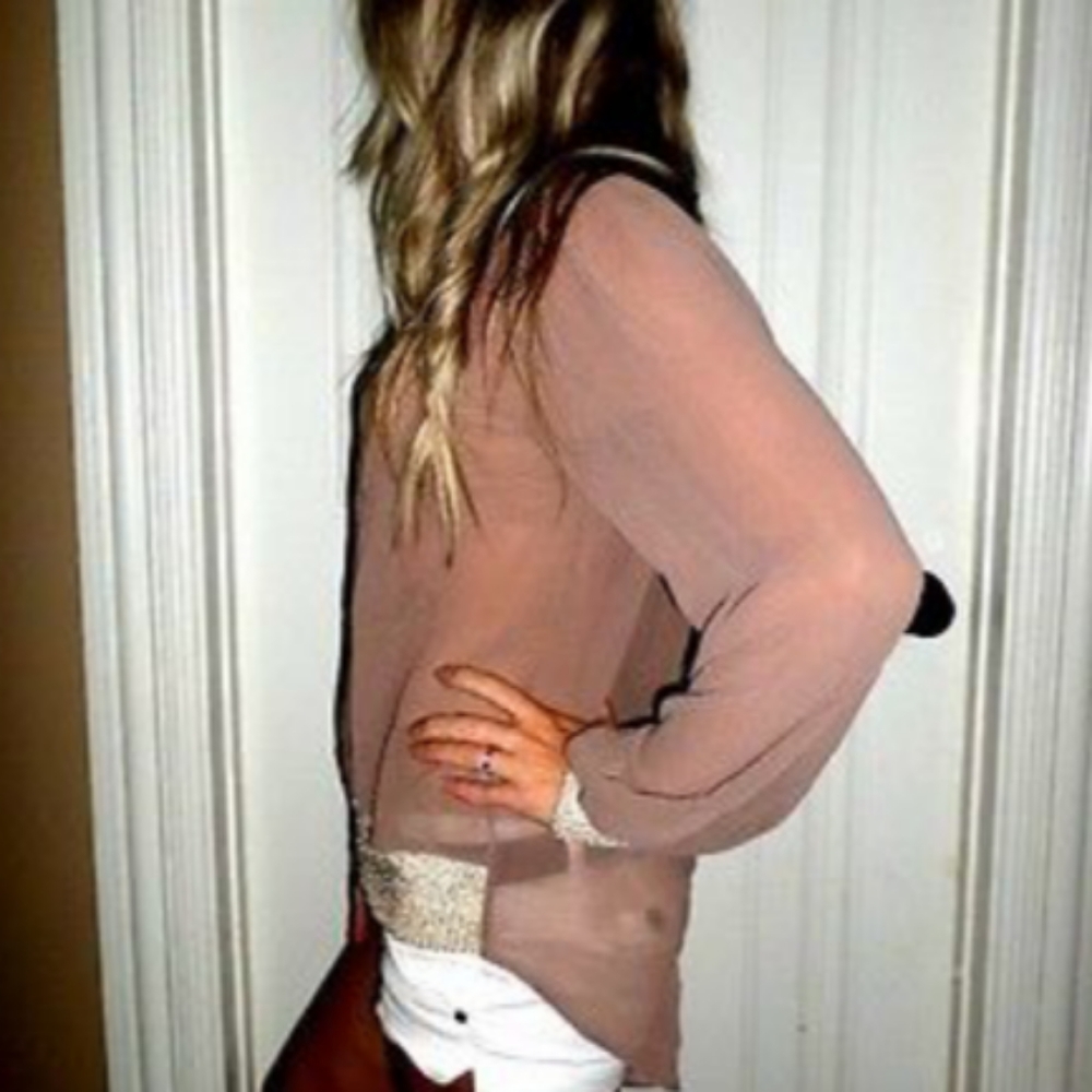Dsytrip,  Long Sleeved Blouse